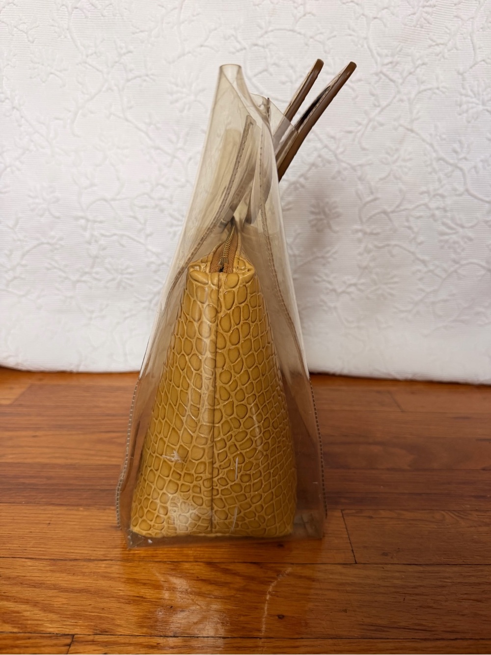 Staud Shirley Bag in Tan Croc - Picture 8 of 16
